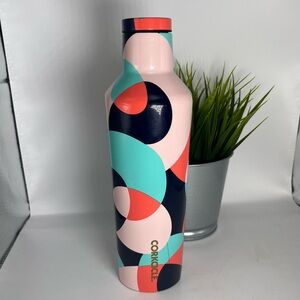 Corkcicle 16oz. Canteen Mod Pink, Coral, Turquoise & Navy ‎ Travel Lake Beach